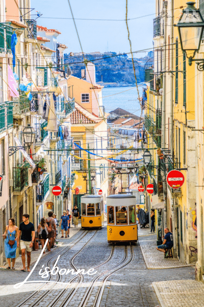 Rue de Lisbonne avec le funiculaire