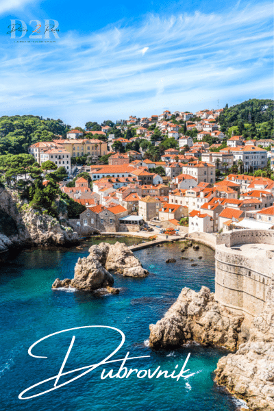 Vue de la vielle ville de Dubrovnik en Croatie