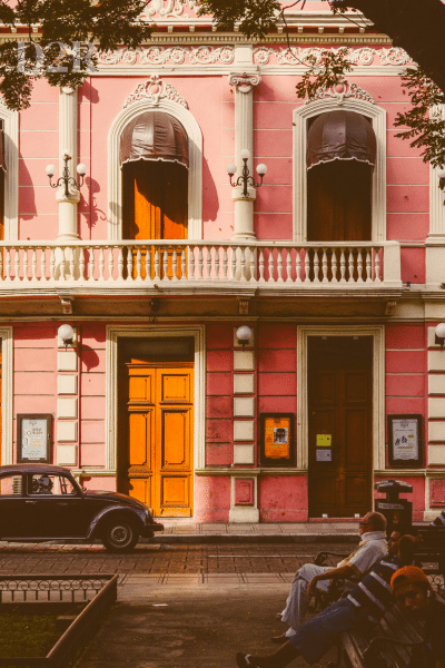 Quartier d'une ville au Mexique